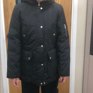 NWT Michael Kors Down Black Jacket size small.